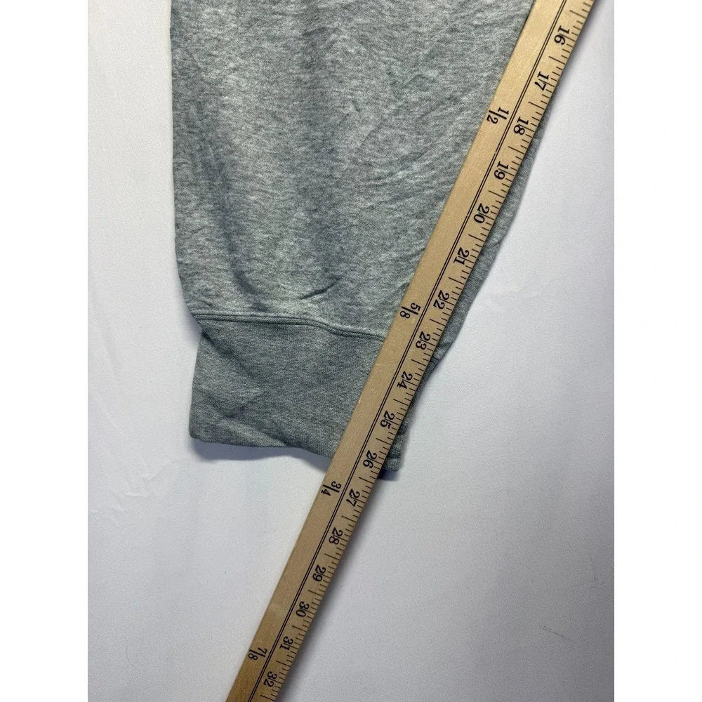 Nike Air Sweatpants Womens XL Heather Gray Metallic Gold Logo‎ Athleisure Jogger